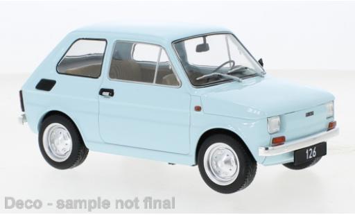 Modelauto Fiat 126 Berlina blauw 1972 1/18 MCG