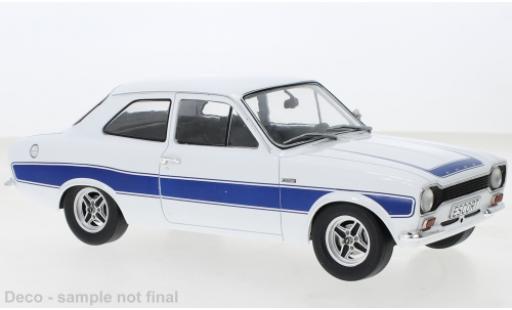 Modelauto Ford Escort RS 2000 MK I wit/blauw 1973 1/18 MCG