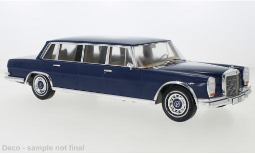 Modelauto Mercedes 600 Base (W100) blauw 1969 1/18 MCG