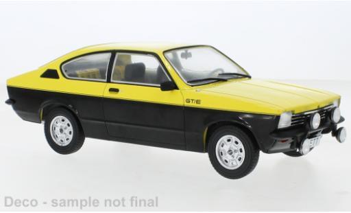 Modelauto Opel Kadett C GT/E C Coupe geel/zwart 1975 1/18 MCG