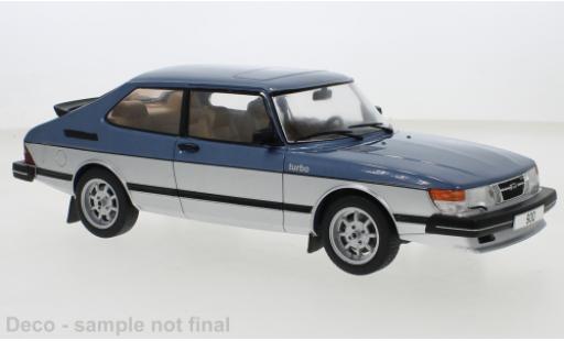 Modelauto Saab 900 Turbo metallic blauw fonc&Atilde;&copy;/d 1981 1/18 MCG