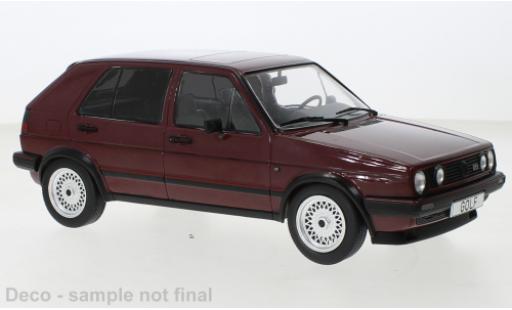 Modelauto Volkswagen Golf GTI II metallic rood 1984 1/18 MCG