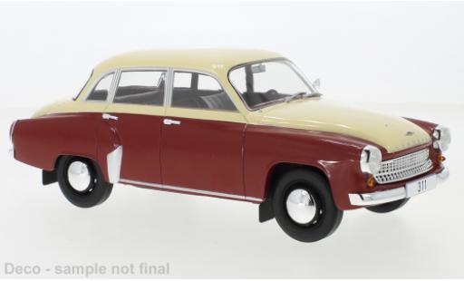 Modelauto Wartburg 311 Base rood/beige 1959 1/18 MCG