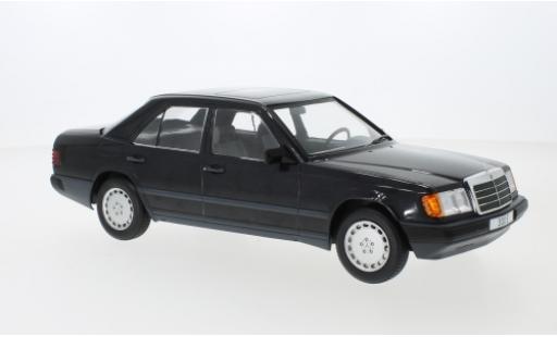 Modelauto Mercedes 300 Coupe E (W124) metallic zwart 1984 1/18 MCG