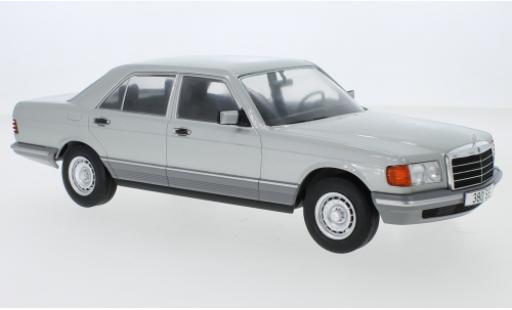 Modelauto Mercedes Classe S Base (W126) grijs 1979 1/18 MCG