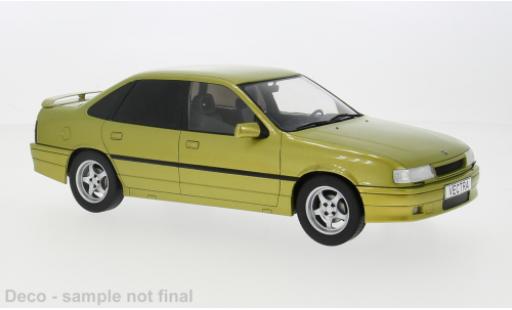 Modelauto Opel Vectra 2000 A metallic geel 1988 1/18 MCG