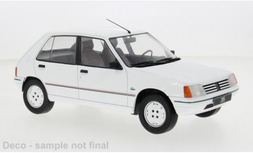 Modelauto Peugeot 205 Base wit 1984 1/18 MCG