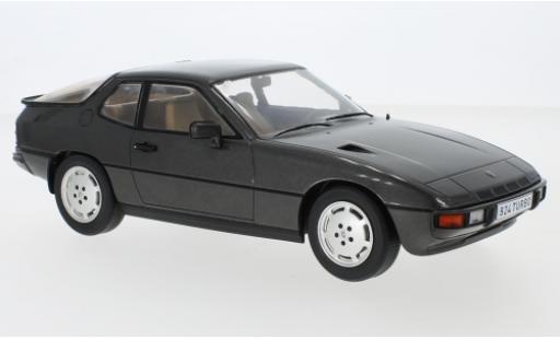 Modelauto Porsche 924 Turbo metallic grijs 1979 1/18 MCG
