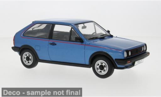 Modelauto Volkswagen Polo Coupe II GT metallic blauw 1985 1/18 MCG