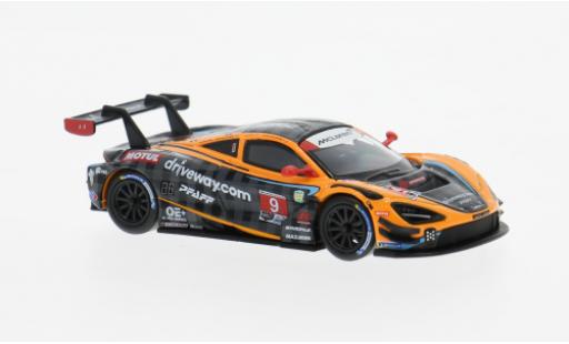 Modelauto McLaren 720 GT3 EVO S IMSA 24h Daytona 2024 Pfaff Motorsports #9 O.Jarvis 1/64 Mini GT