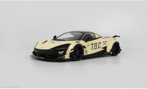 Modelauto McLaren 720 LB Works S - beige/zwart 2024 1/18 GT Spirit