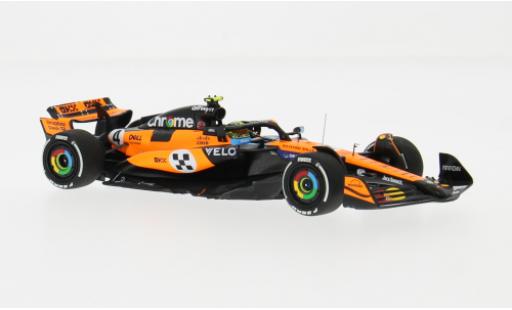 Modelauto McLaren F1 Base MCL39 formule 1 GP Monaco 2025 Team #4 L.Norris 1/43 Minichamps