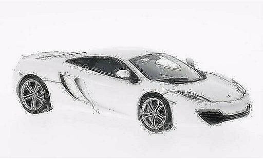 McLaren MP4-12C Base 1/43 Autoart wit 2011 modelauto