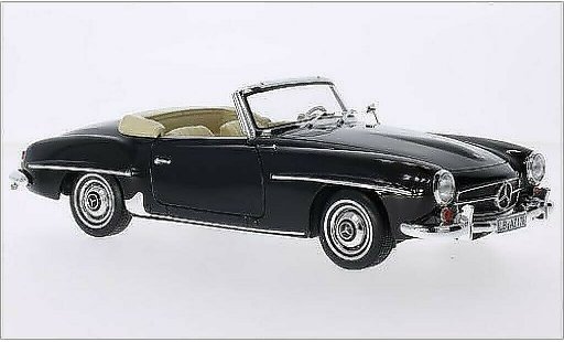 Mercedes 190 Base 1/18 Norev zwart 1957 modelauto