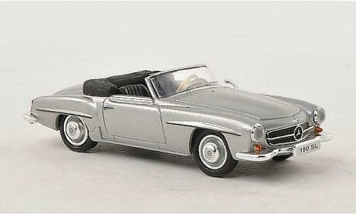 Mercedes 190 Base 1/87 Busch (W121 BII) grijs 1955 modelauto