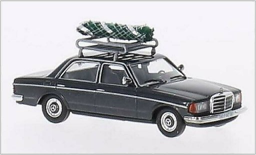 Mercedes 240 Coupe 1/87 Busch D (W123) metallic grijs modelauto