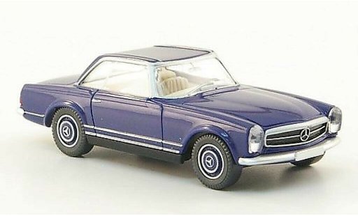 Mercedes 250 Base 1/87 Wiking SL Coupe (W113) blauw modelauto