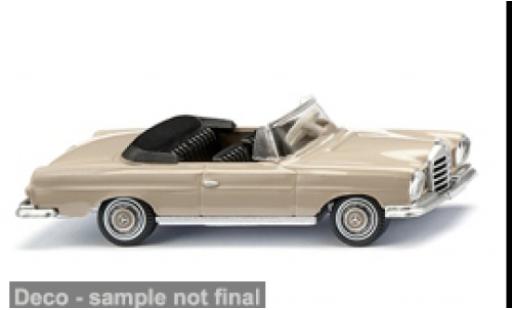 Modelauto Mercedes 280 Cabriolet SE beige/zwart 1967 1/87 Wiking