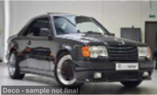 Modelauto Mercedes 300 Coupe CE 6.0 AMG zwart 1988 1/43 Solido