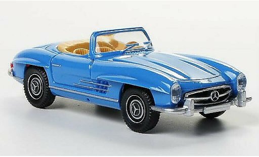 Mercedes 300 Roadster 1/87 Wiking blauw modelauto