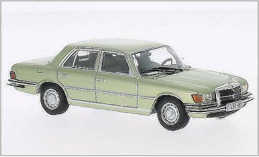 Mercedes 450 Base 1/43 WhiteBox (W116) metallic groen 1975 modelauto