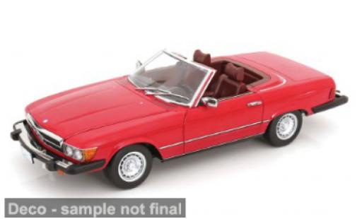 Modelauto Mercedes 450 Base SL (R 107) rood/rood 1979 1/12 KK Scale