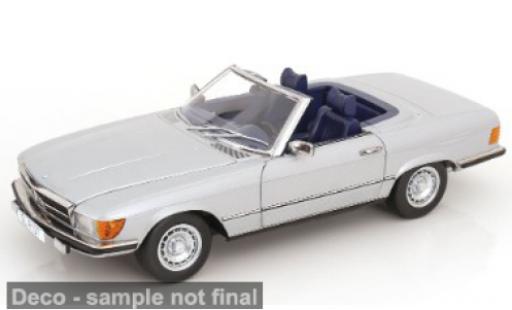 Modelauto Mercedes 450 Base SL (R 107) grijs/blauw 1985 1/12 KK Scale