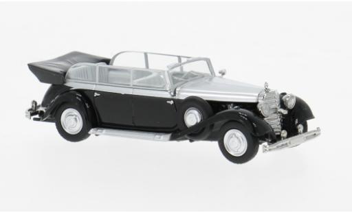 Modelauto Mercedes 770 Base K zwart/grijs 1938 1/87 Brekina