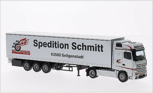 Mercedes Actros Bigspace 1/87 AWM 2 Big./Aerop. G-KSZ Schmitt modelauto