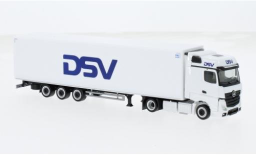 Modelauto Mercedes Actros Bigspace DSV (DK) 1/87 Herpa