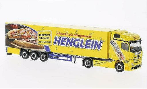 Mercedes Actros Bigspace 1/87 Herpa Henglein Pizzateig Kuhlkoffer-SZ modelauto