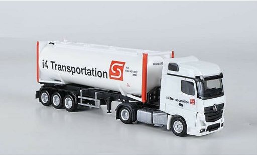 Mercedes Actros Bigspace 1/87 Herpa i4 Transportation Drucksilocontainer-SZ modelauto