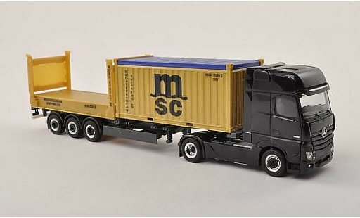 Mercedes Actros Gigaspace 1/87 Herpa MSC Container-SZ 2011 modelauto