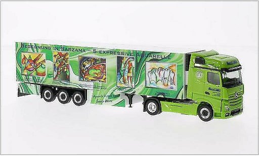 Mercedes Actros Gigaspace 1/87 Herpa Wirtz Art Truck Kuhlkoffer-SZ modelauto