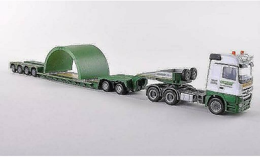 Mercedes Actros Base 1/87 Herpa LH 08 Vossmann Tieflade-SZ met Betonhalbschale modelauto