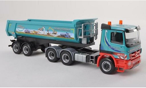 Mercedes Actros Base 1/87 Herpa M08 Rundmulden-SZ 3/2 Schmuttermair modelauto