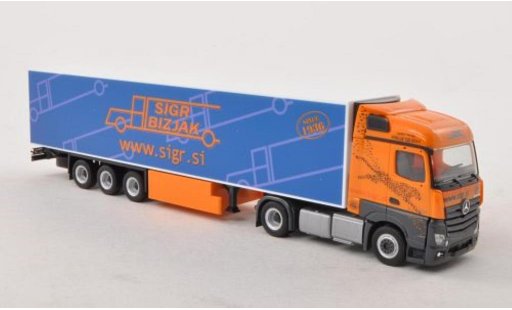 Mercedes Actros Streamspace 1/87 Herpa Sigr Bizjak (SI) Kuhlkoffer-SZ modelauto