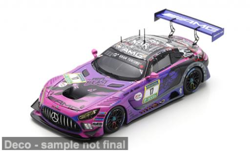 Modelauto Mercedes AMG GT GT3 3 24h N&Atilde;&frac14;rburgring 2025 -AMG Team GetSpeed #17 R.Aron/L.Auer 1/43 Spark