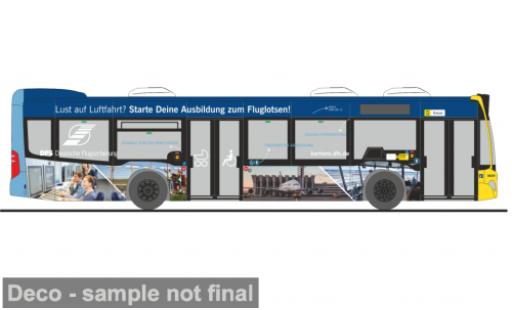 Modelauto Mercedes Citaro Base 2015 Hartmann Berlin - Deutsche Flugsicherung 1/87 Rietze