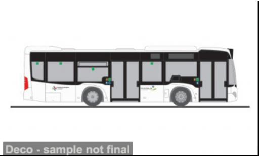 Modelauto Mercedes Citaro K 2012 Salzburg Verkehr (A) 1/87 Rietze
