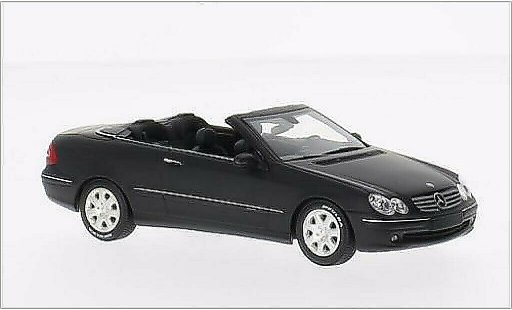 Mercedes Classe CL Cabriolet 1/43 Minichamps K mat-zwart 2002 modelauto