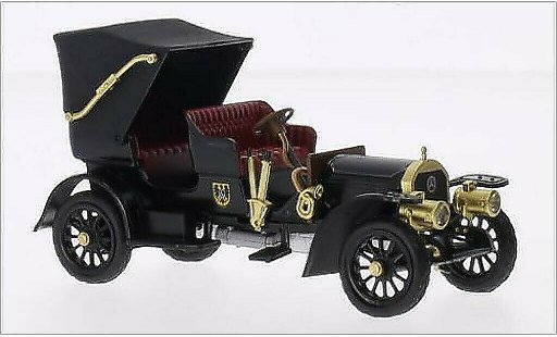 Mercedes Simplex Base 1/43 Rio zwart/Dekor RHD 1902 modelauto