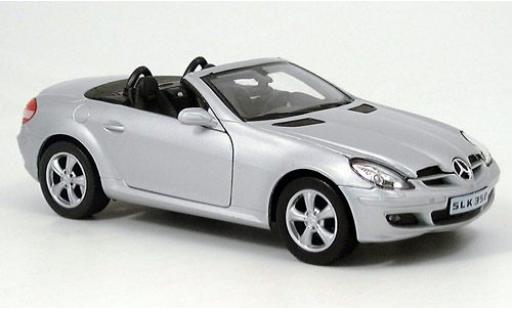 Modelauto Mercedes SLK Base 350 grijs 1/24 Welly