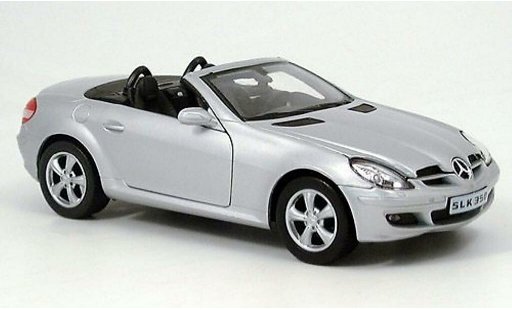 Mercedes Classe SLK Base 1/24 Welly 350 grijs modelauto