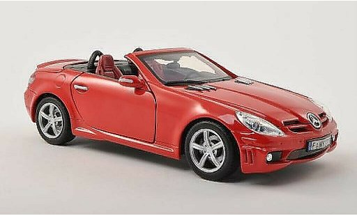 Mercedes Classe SLK AMG 1/18 Motormax 55 (R171) rood modelauto