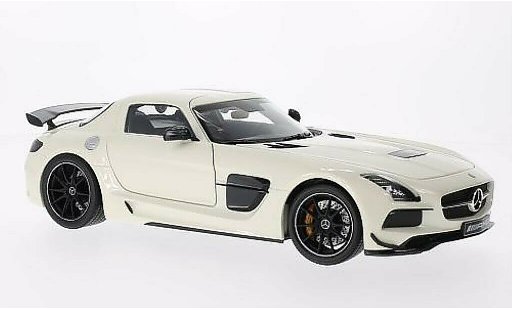 Mercedes SLS Black Series 1/18 Minichamps AMG (C197) zwart wit 2013 modelauto