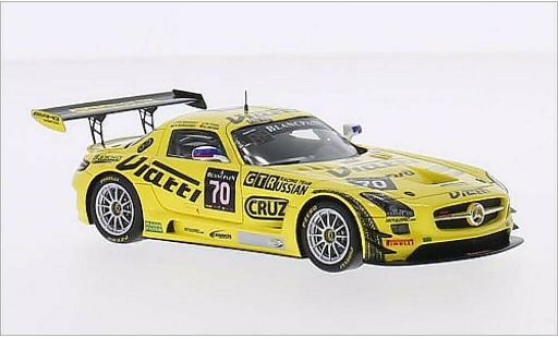 Mercedes SLS GT3 1/43 Spark AMG No.70 GTRussian Racing Team 24h Spa 2015 /M.Toril modelauto