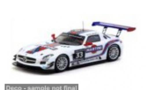 Modelauto Mercedes SLS GT3 AMG Zandvoort 2014 #33 M.Schurti 1/64 Tarmac Works