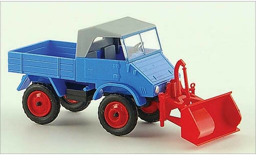 Mercedes Unimog 406-425 1/87 Epoche 411 blauw modelauto