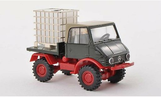 Mercedes Unimog 406-425 1/87 Brekina 421 groen met Wassertank modelauto
